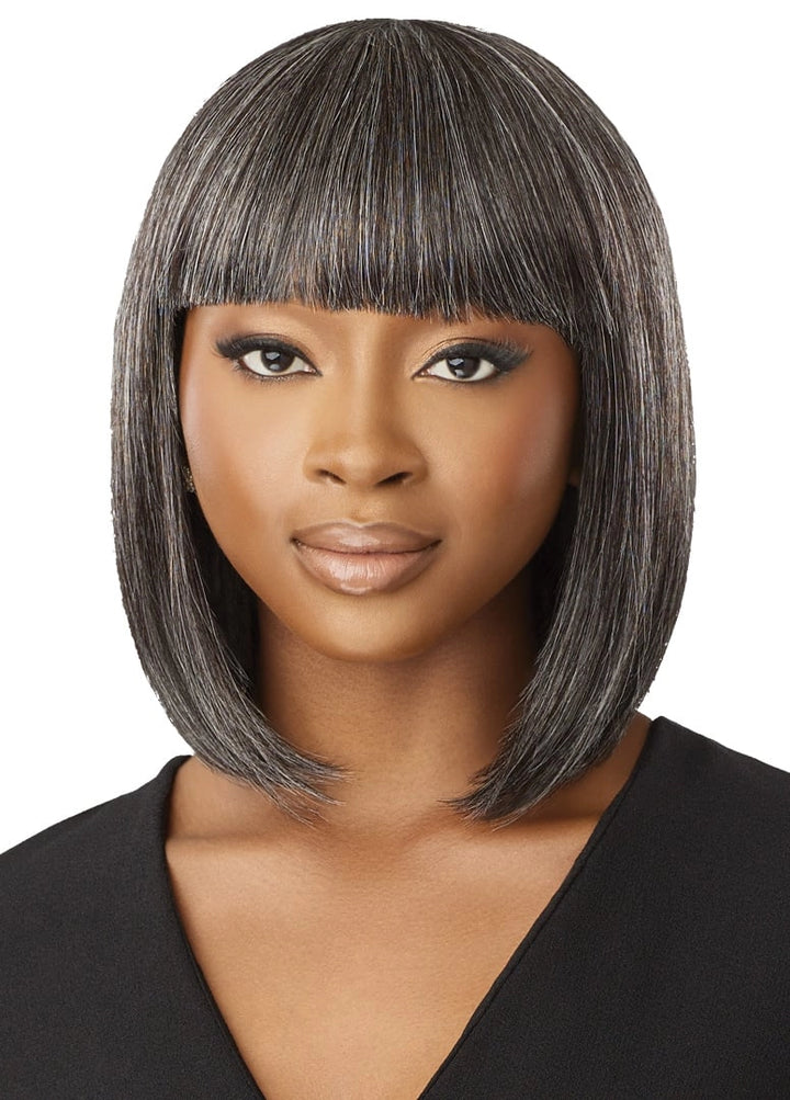 Outre Fab & Fly Gray Glamour Full Wig HH-Deria - GRAY COLOR WIGS