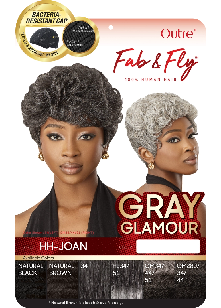 Outre Fab & Fly Gray Glamour Full Wig HH-Joan