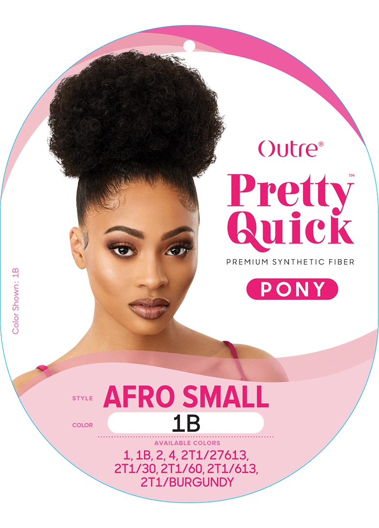 Outre Gray Drawstring Ponytail Afro Small