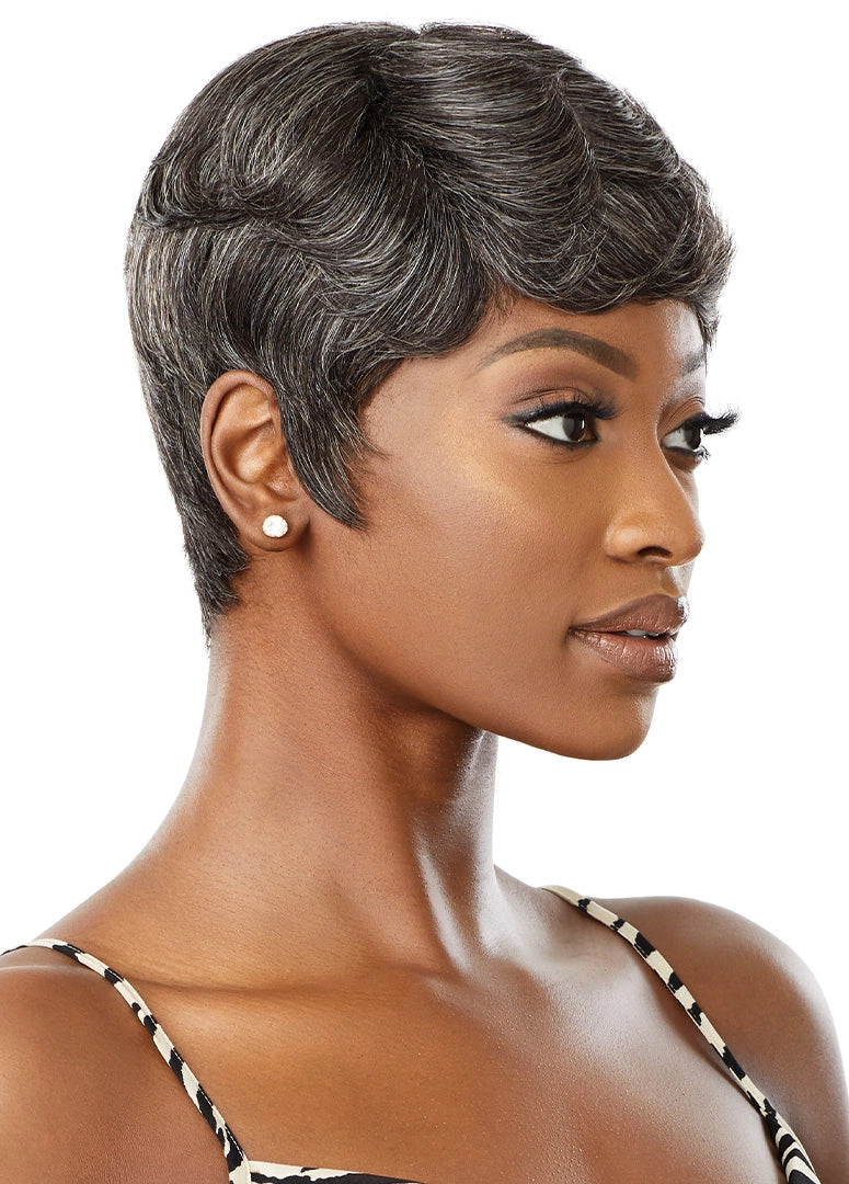 Outre Fab & Fly Gray Glamour Full Wig HH-Addison - GRAY COLOR WIGS