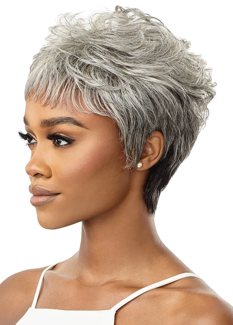 Outre Fab & Fly Gray Glamour Full Wig HH-Theodora