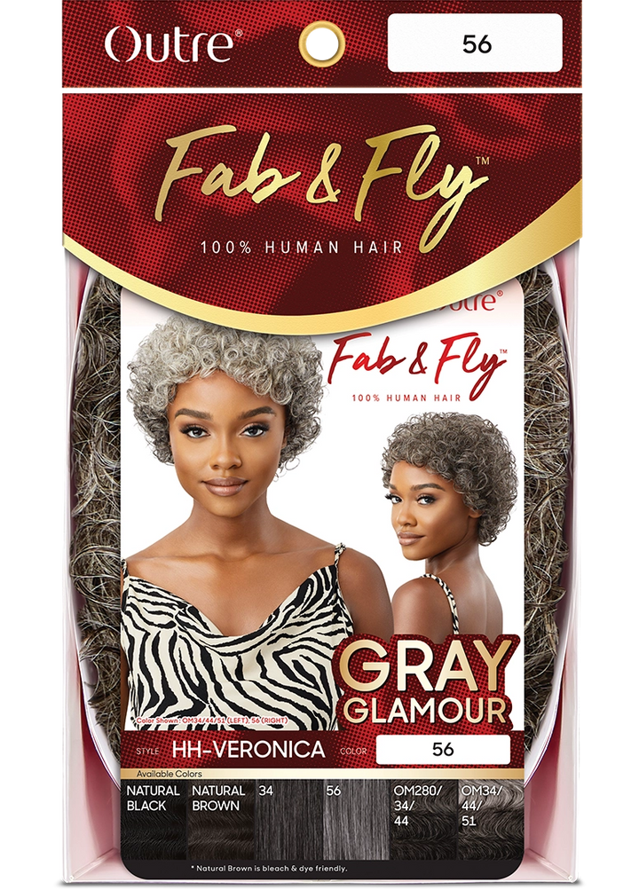 Outre Fab & Fly Gray Glamour Full Wig HH-Veronica