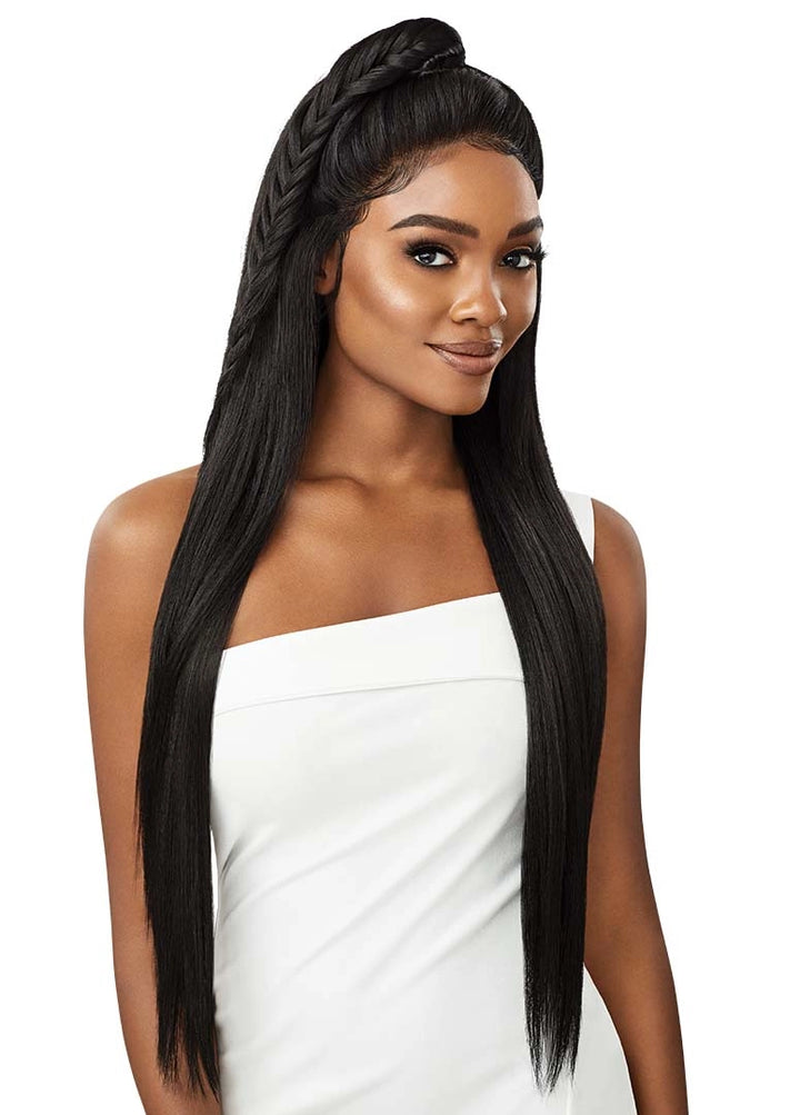 Outre Gray Perfect Hairline 13x6 Pre-Plucked Baby Hair Lace Front Wig Shaday 32"