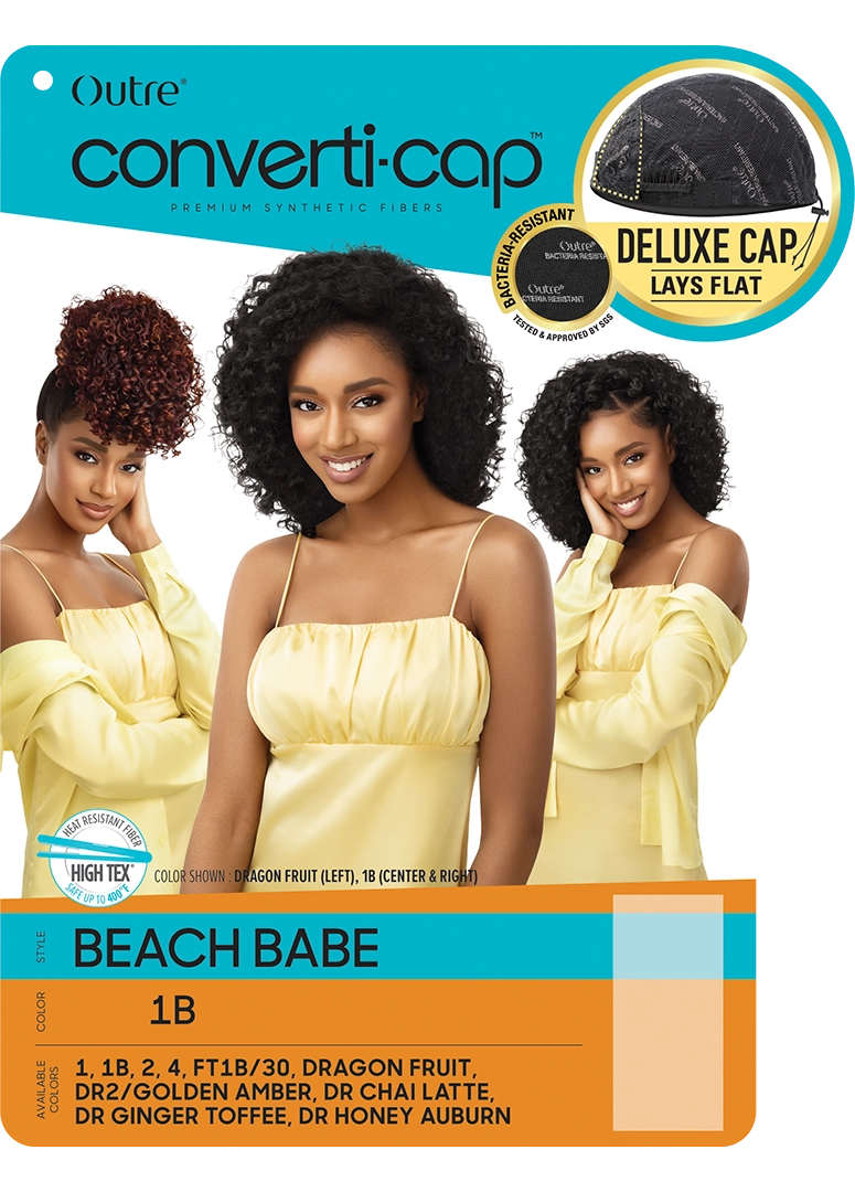 Outre Gray Converti-Cap Wig Beach Babe