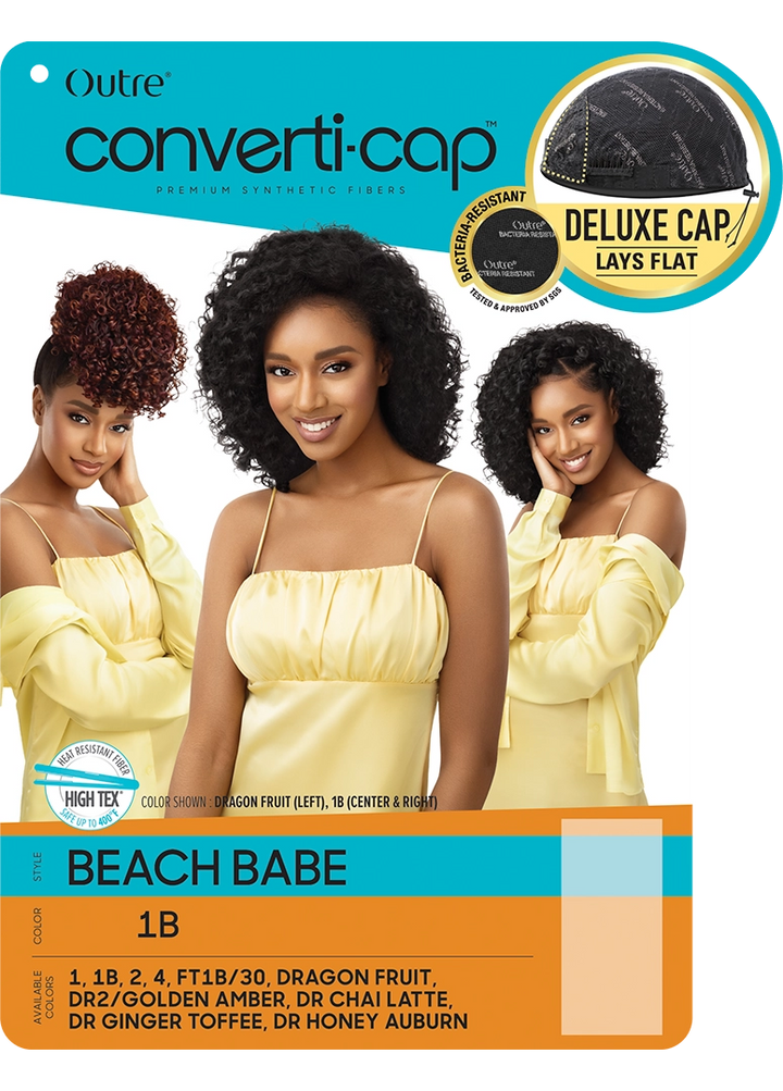 Outre Gray Converti-Cap Wig Beach Babe