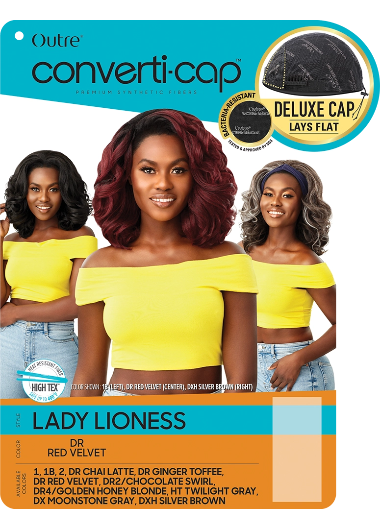 Outre Gray Converti-Cap Wig Lady Lioness