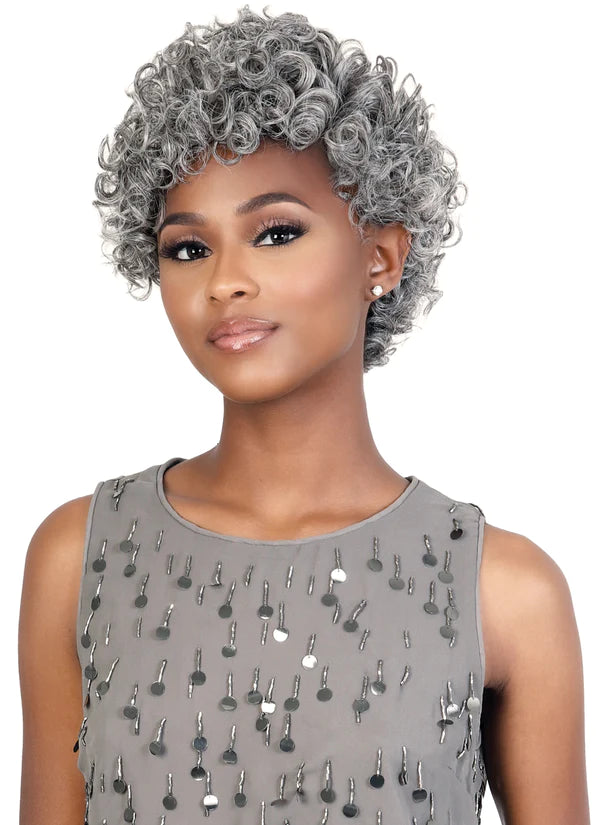 Motown Tress Silver Gray Hair Glueless Lace Part Wig SVCL.Ryan