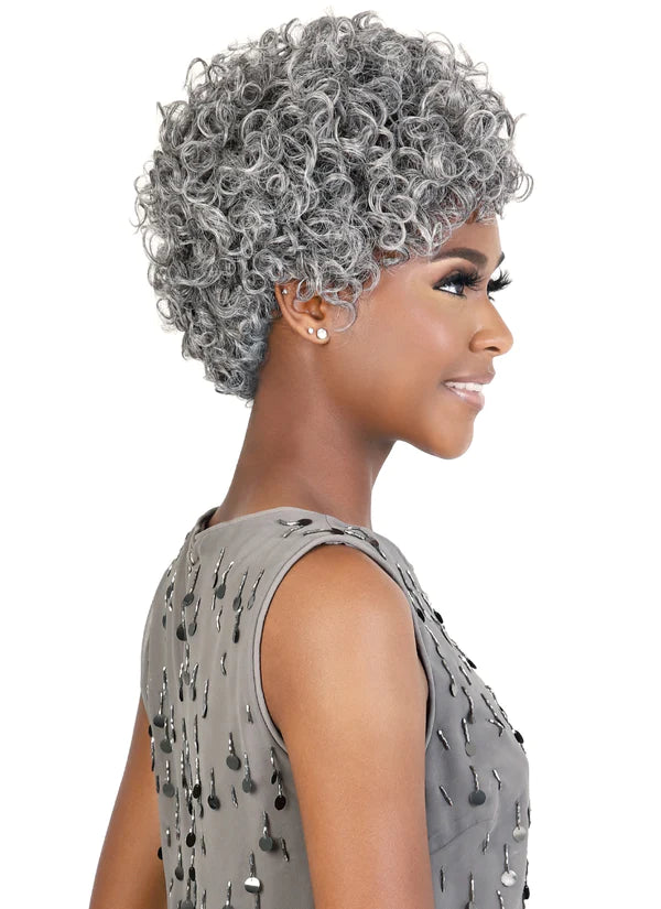 Motown Tress Silver Gray Hair Glueless Lace Part Wig SVCL.Ryan