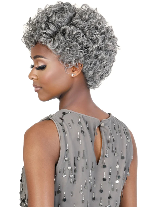 Motown Tress Silver Gray Hair Glueless Lace Part Wig SVCL.Ryan