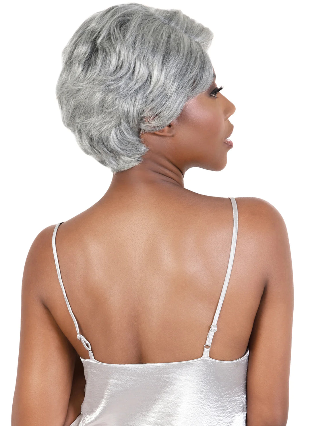 Motown Tress Silver Gray Hair Glueless HD Wig SVHL.GLEN