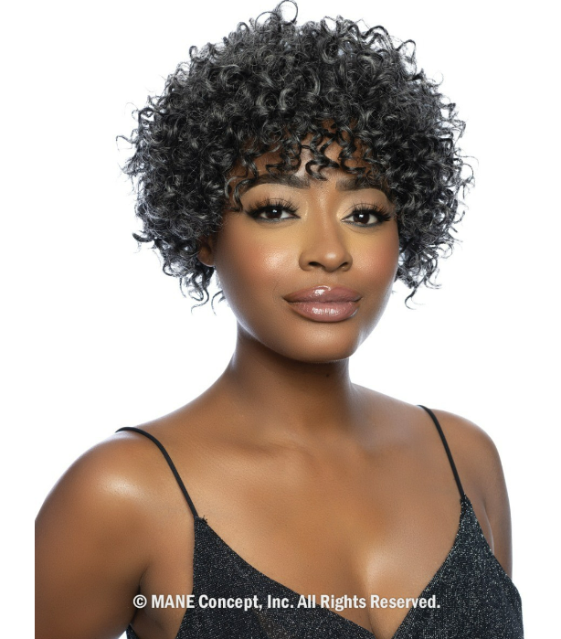 Mane Concept 100% 11A Unprocessed Gray Human Hair Wig TR1183