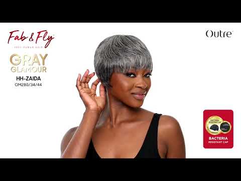 Outre Fab & Fly Gray Glamour Full Wig HH-Zaida