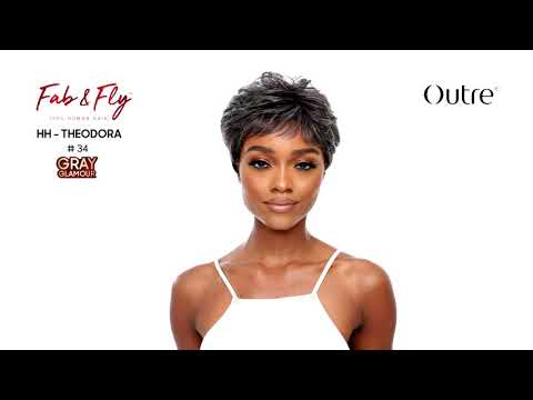Outre Fab & Fly Gray Glamour Full Wig HH-Theodora