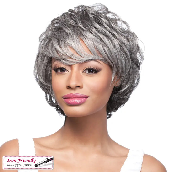 Its a Wig Short Gray Wig Susan